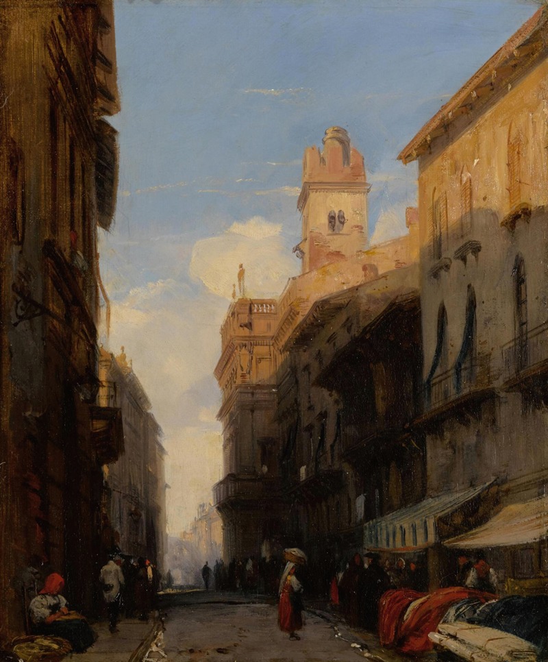 Richard Parkes Bonington - Corso Sant’Anastasia, Verona
