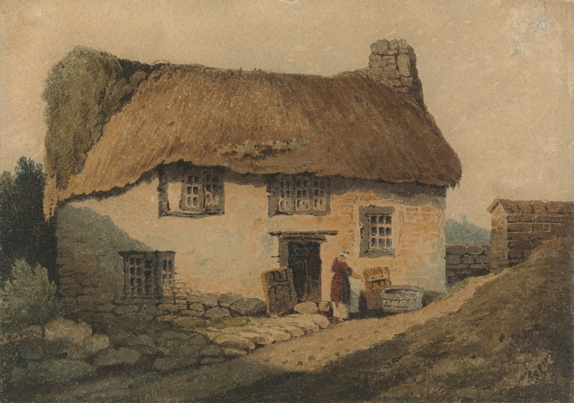 Samuel Prout - The Thatched Cottage