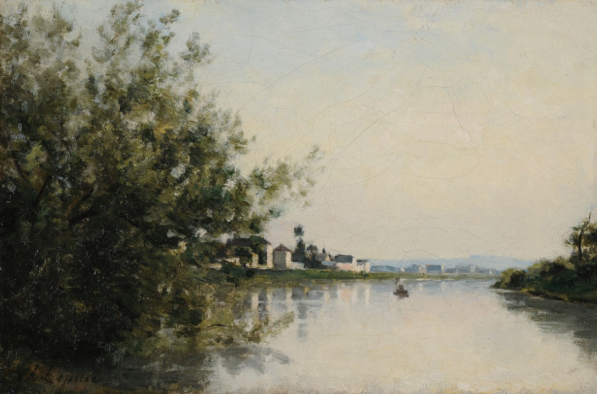 Stanislas Lépine - La Seine à Saint-Ouen