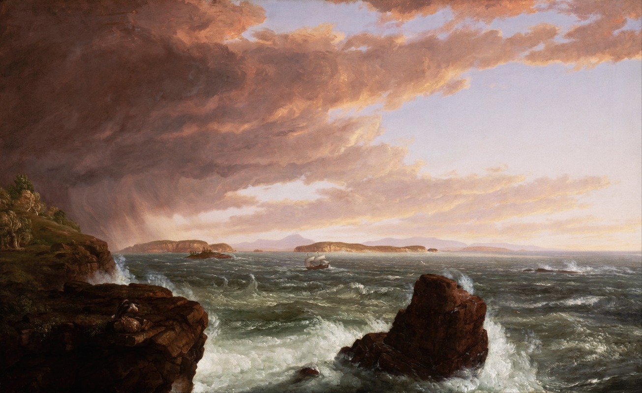 Thomas Cole - Views Across Frenchman’s Bay from Mt. Desert Island, After a Squall