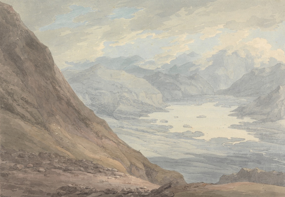 Thomas Hearne - View from Skiddaw over Derwent Water