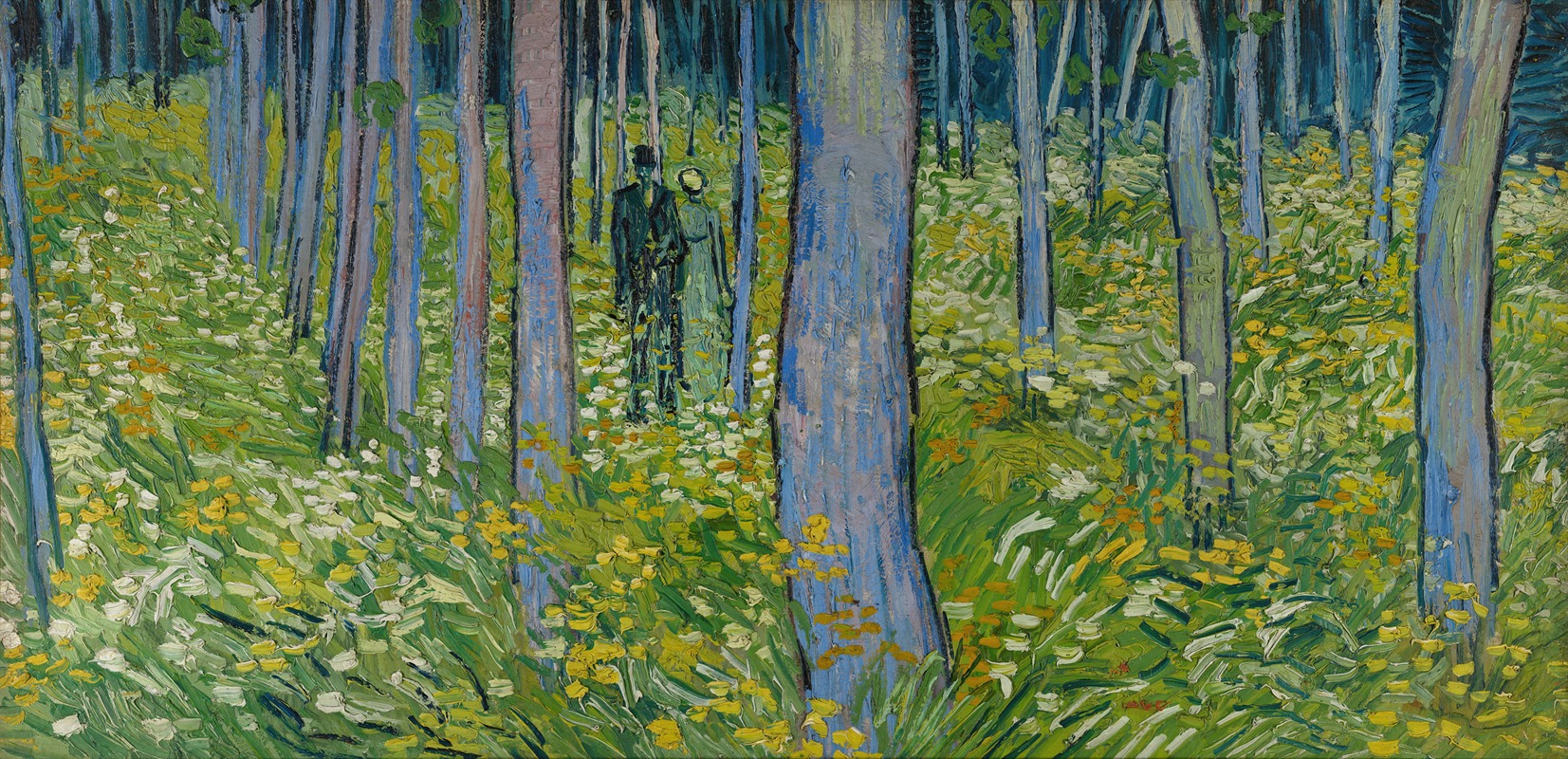Vincent van Gogh - Undergrowth with two Figures