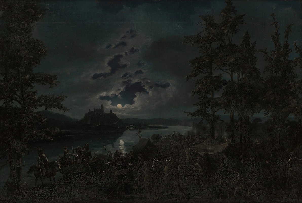 Vincentas Dmachauskas - Crusaders attacking the Castle of Punia
