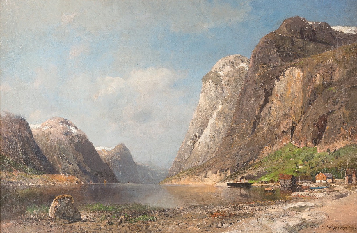 Adolf Gustav Schweitzer - Summer fjord
