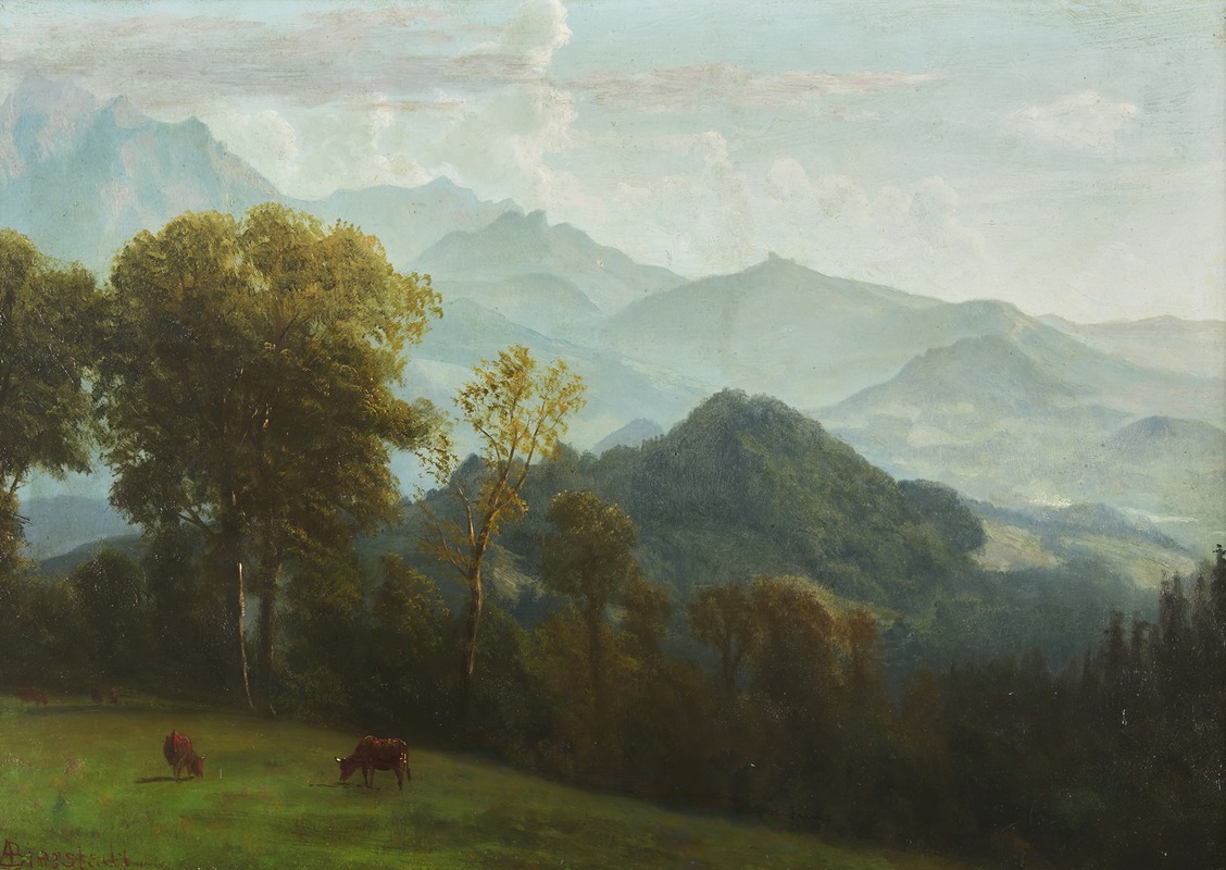 Albert Bierstadt - Lucerne, Switzerland