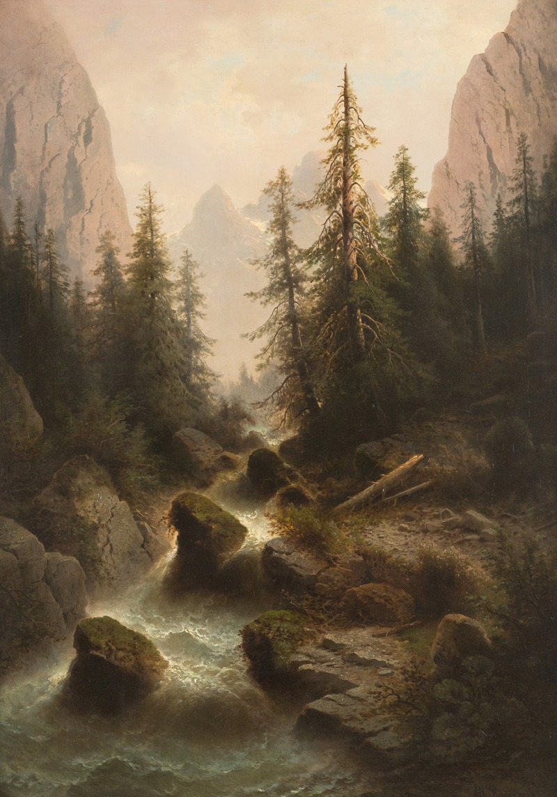 Albert Rieger - Mountain stream