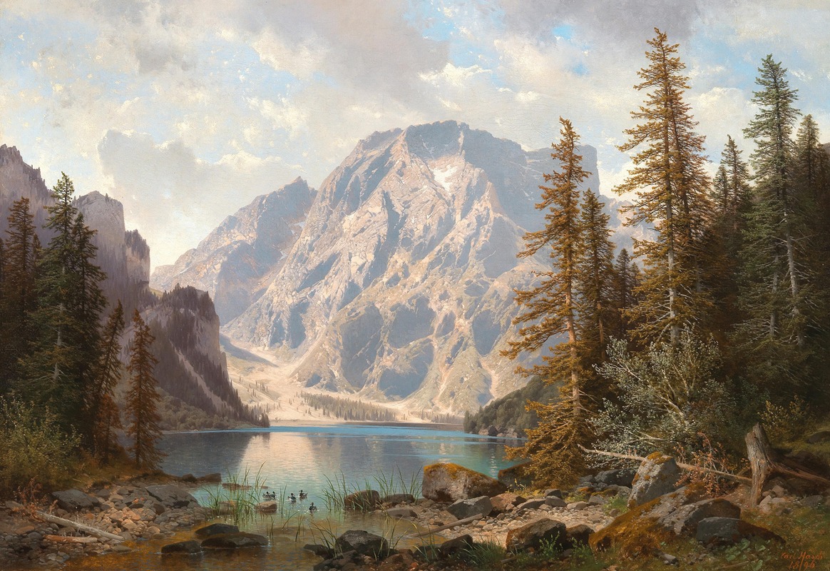 Carl Hasch - Pragser – Wildsee mit dem Seekofel Tirol