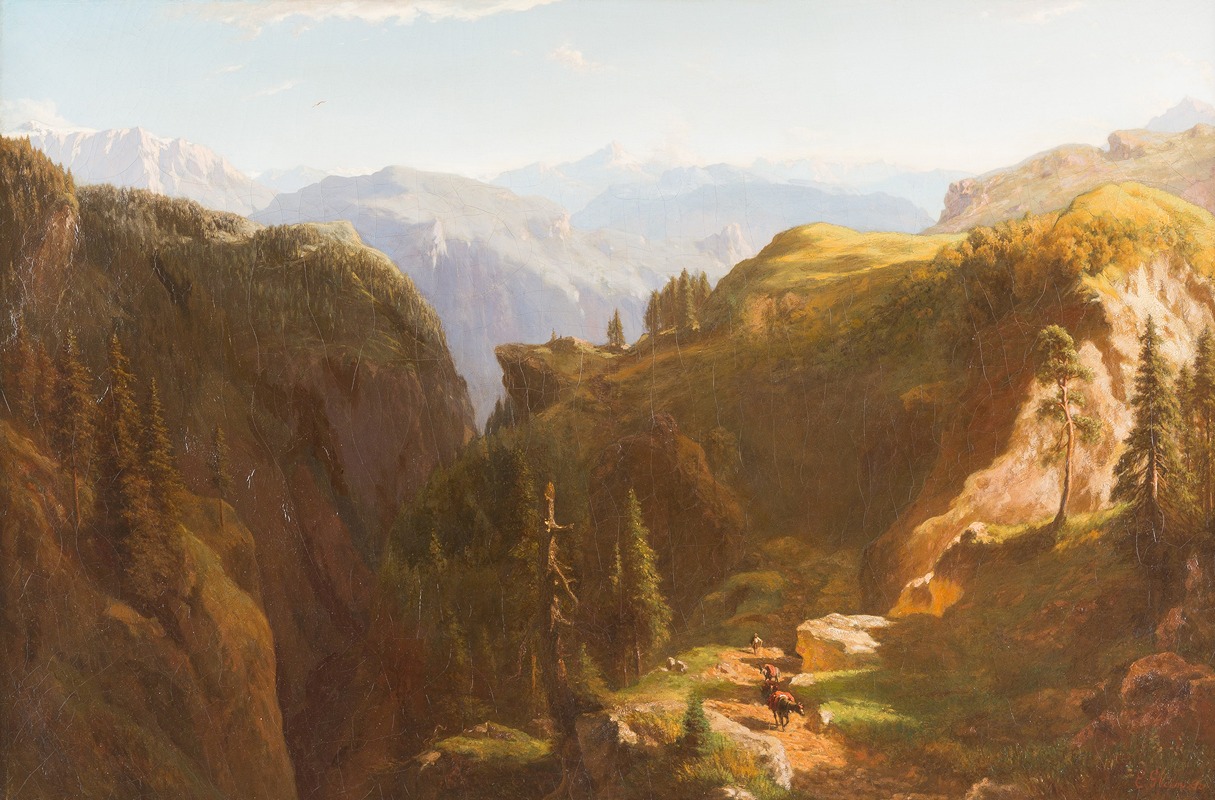 Eduard Gleim - Munich In the mountains