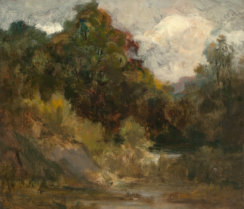 Edward Mitchell Bannister - Landscape (trees).