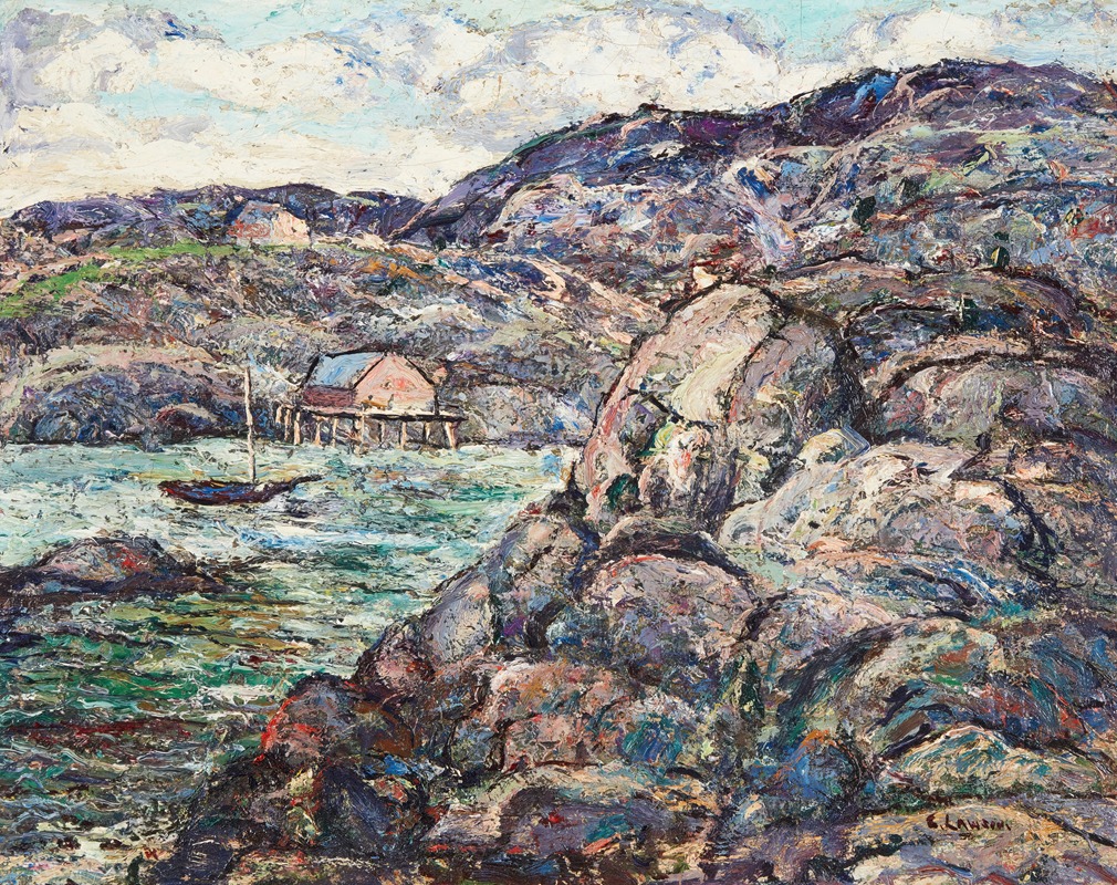 Ernest Lawson - Rocky Coast, Nova Scotia