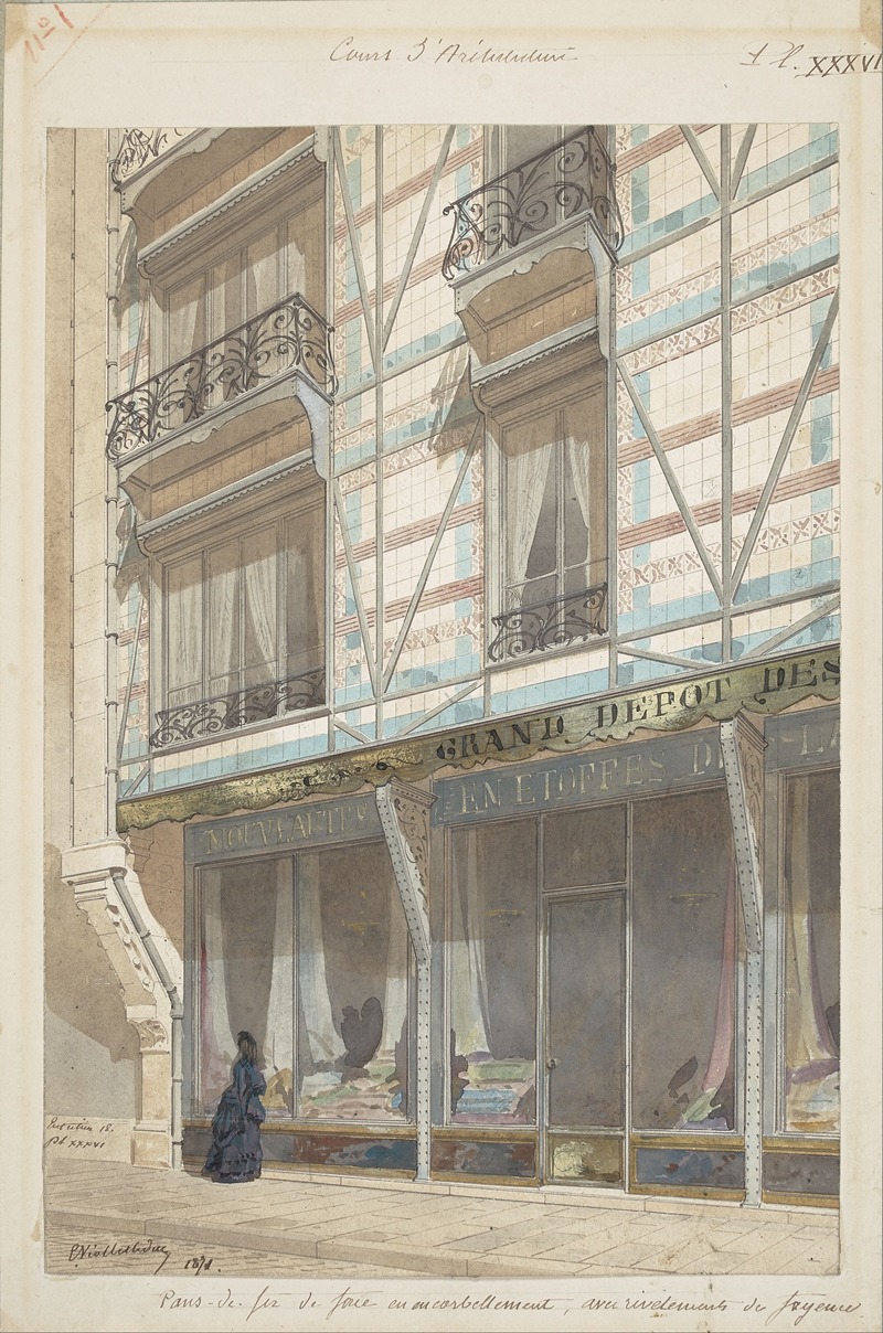 Eugène Viollet-le-Duc - Iron-frame house with glazed earthenware cladding