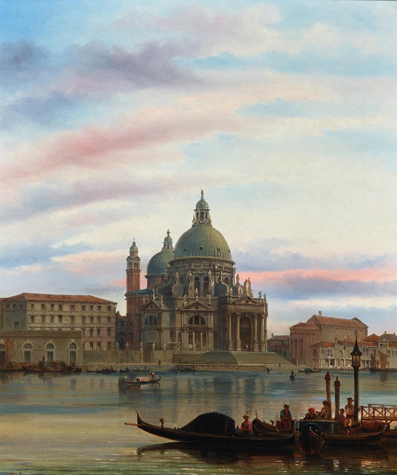 Felice Auguste Rezia - Venice, a View of Santa Maria della Salute