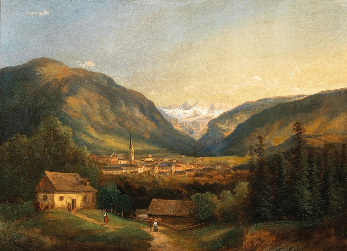 Ferdinand Lepie - A View of Bad Ischl