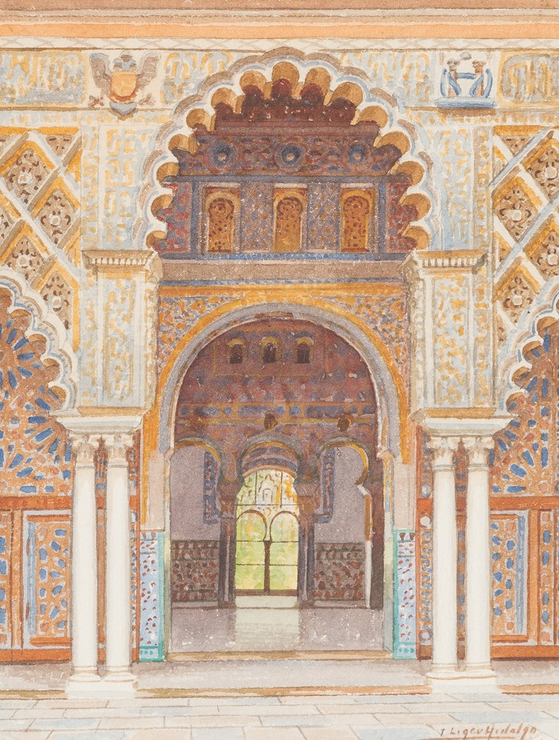 Fernando Liger-Hidalgo - Patio In The Alcázar Of Seville