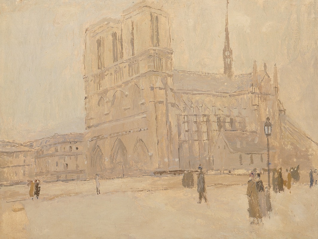 Frank Edwin Scott - Notre Dame in Winter