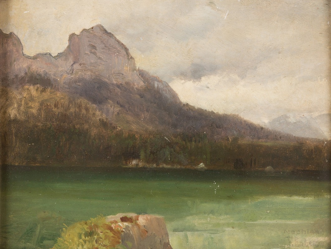 Franz Leo Ruben - Mountain lake