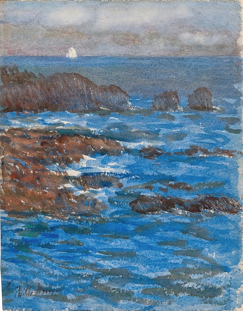 Childe Hassam - Cliffs and Sea, Appeldore
