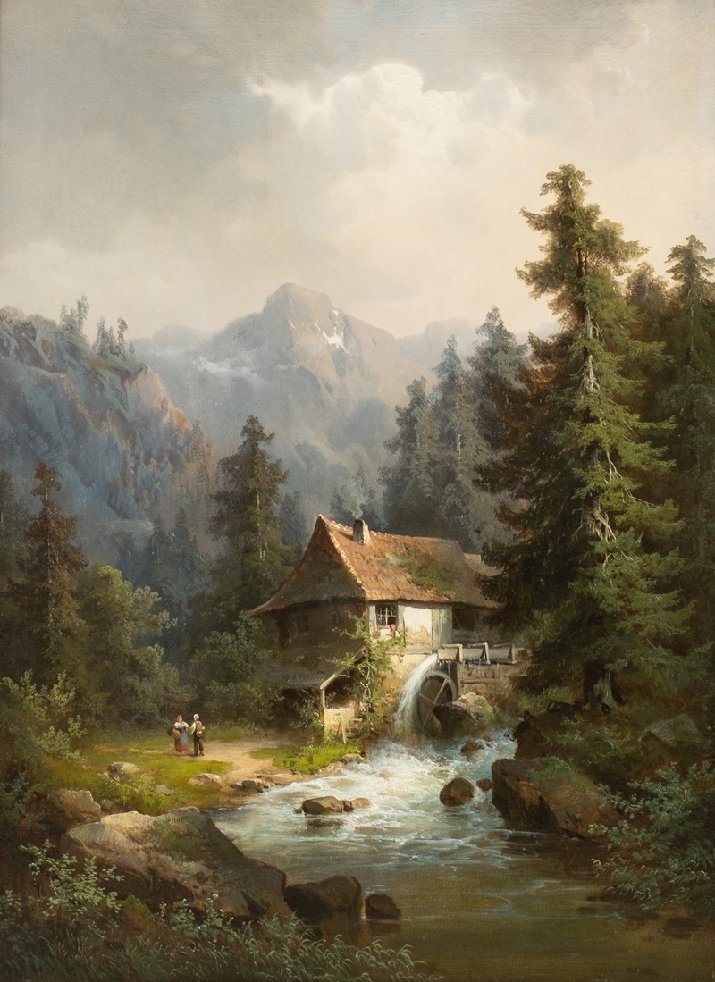 Guido Hampe - Water mill in the mountains