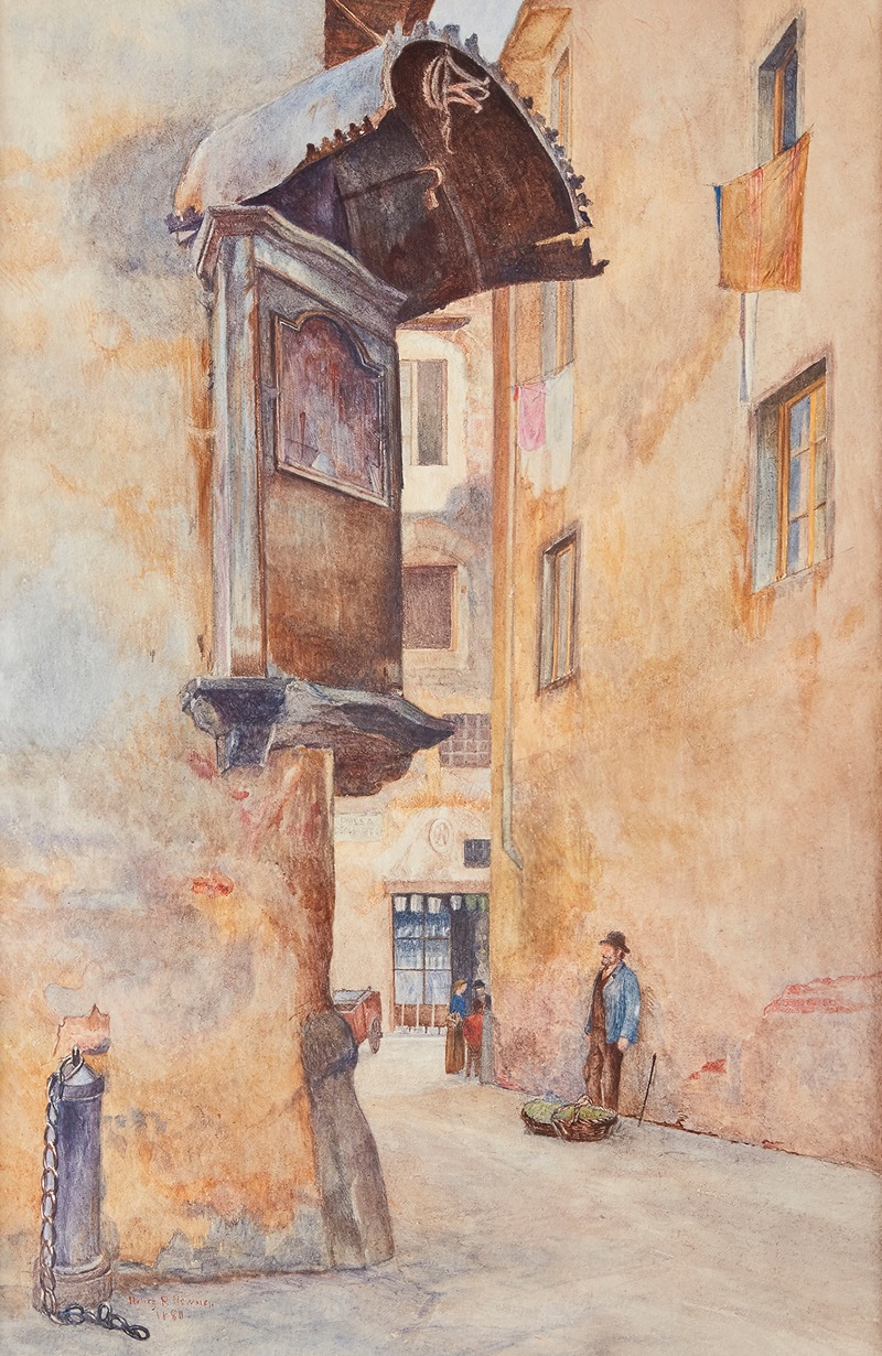 Henry Roderick Newman - Street in Florence