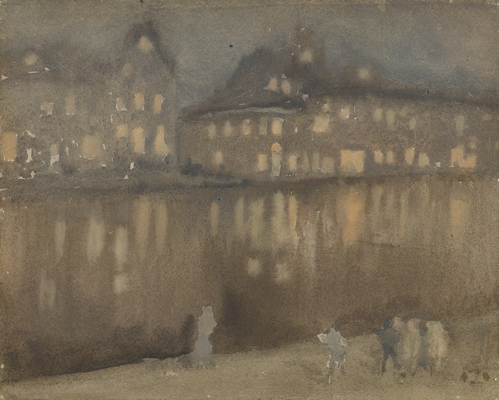 James Abbott McNeill Whistler - Grand Canal, Amsterdam: Nocturne