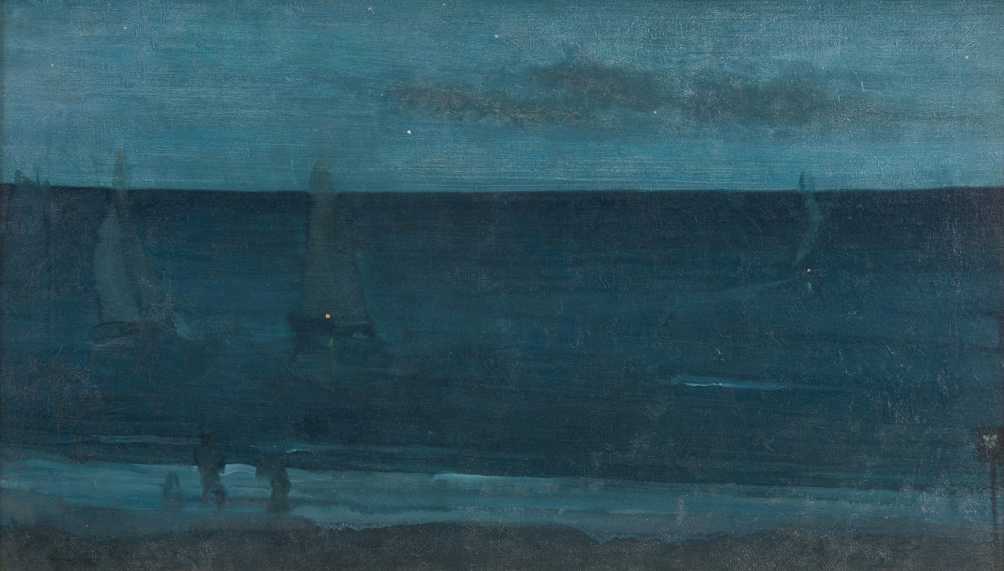 James Abbott McNeill Whistler - Nocturne: Blue and Silver–Bognor