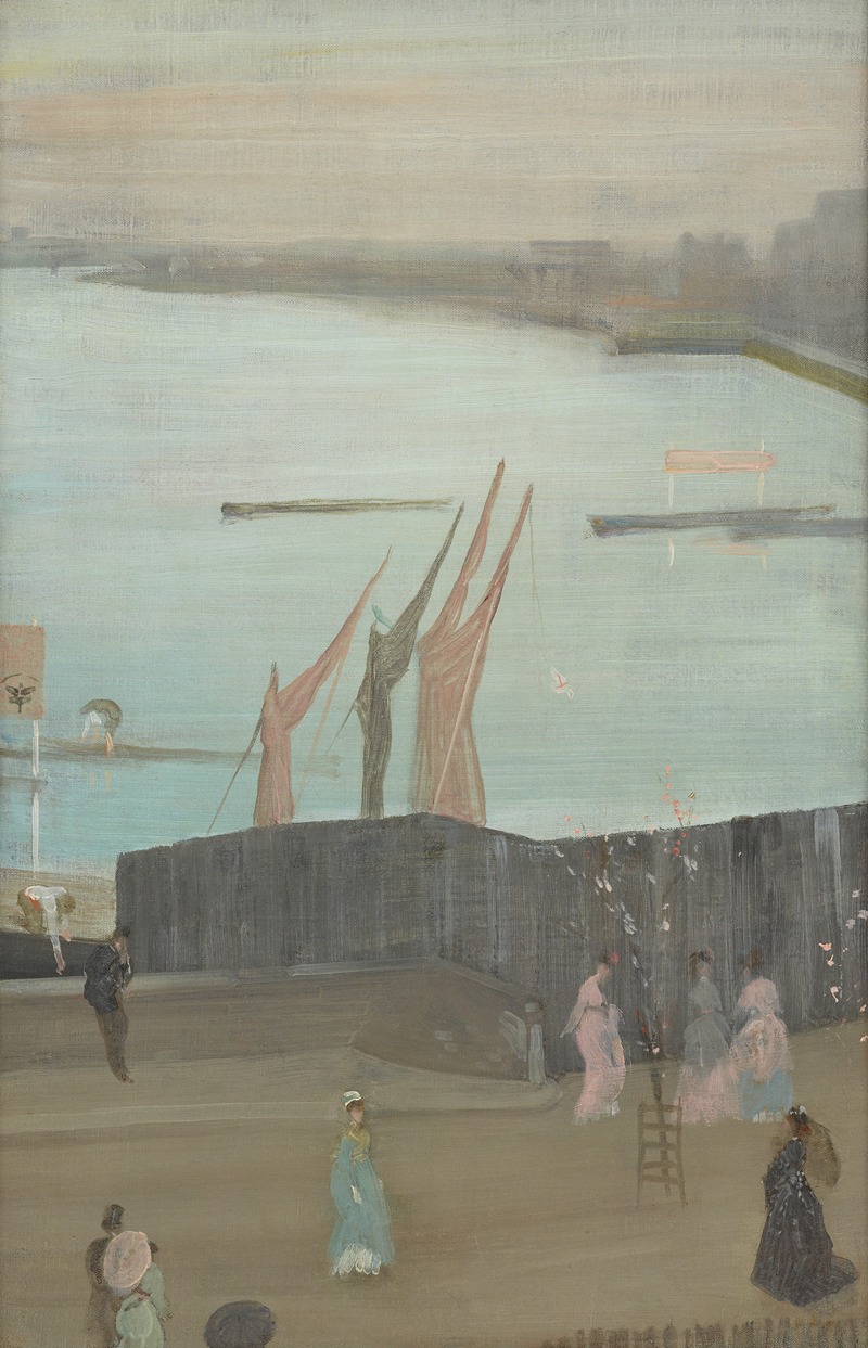 James Abbott McNeill Whistler - Variations in Pink and Grey; Chelsea