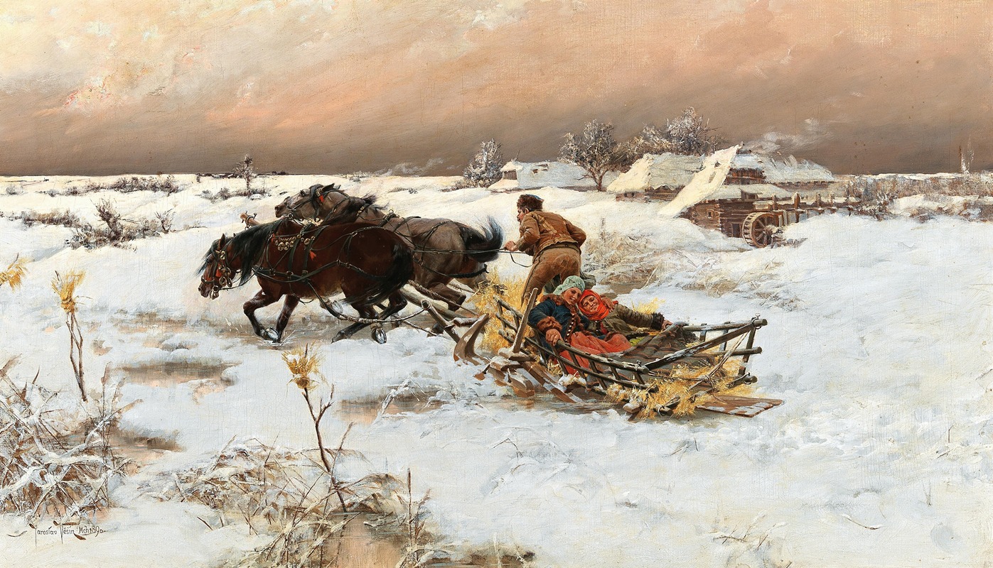 Jaroslav Věšín - A Sleigh Ride in Winter