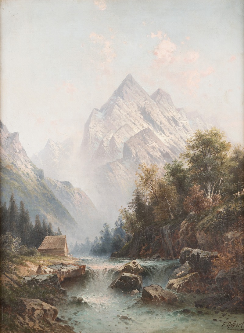 Karl Kaufmann - Wild stream in the mountains