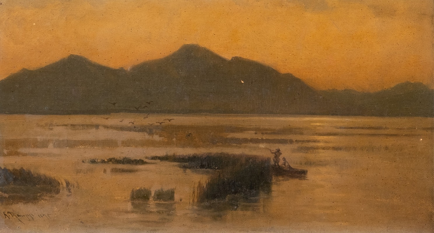 Karl Raupp - Evening at lake Chiemsee