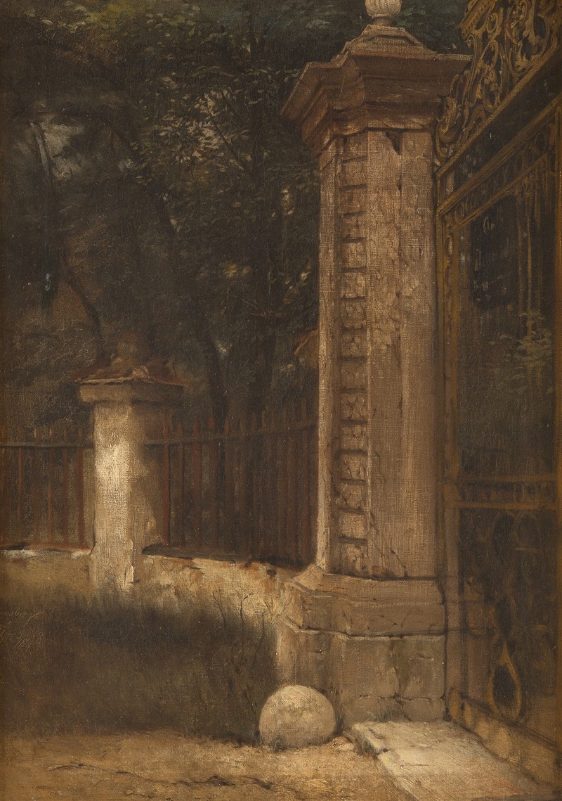 Ludwig Von Hagn - Entrance to the park