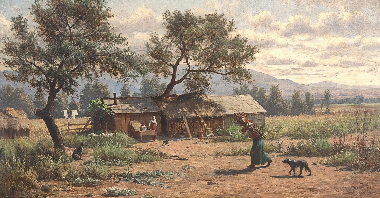 Virgil Williams - Settlement in the Napa Valley, Near St. Helena, California