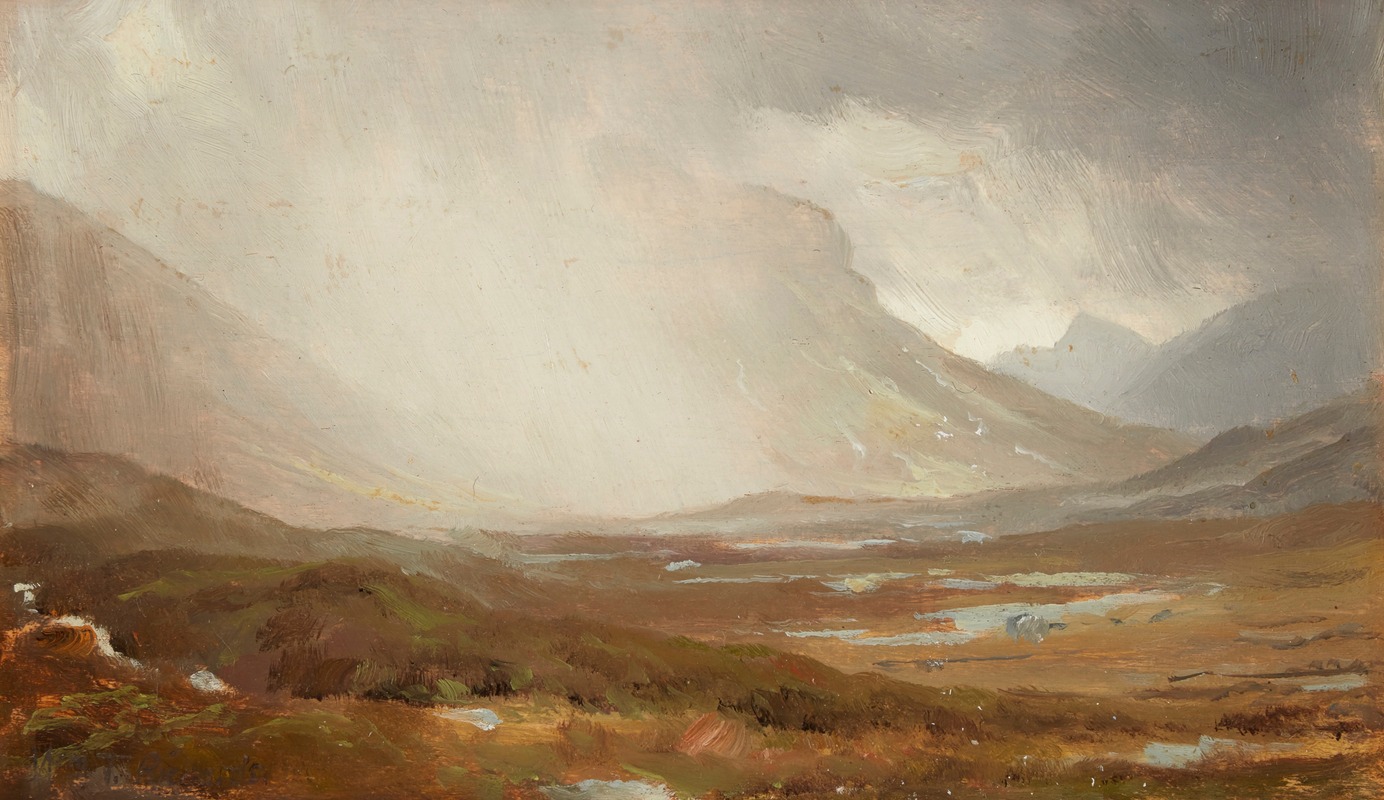 William Trost Richards - Passing Storm, Isle of Skye, Scotland