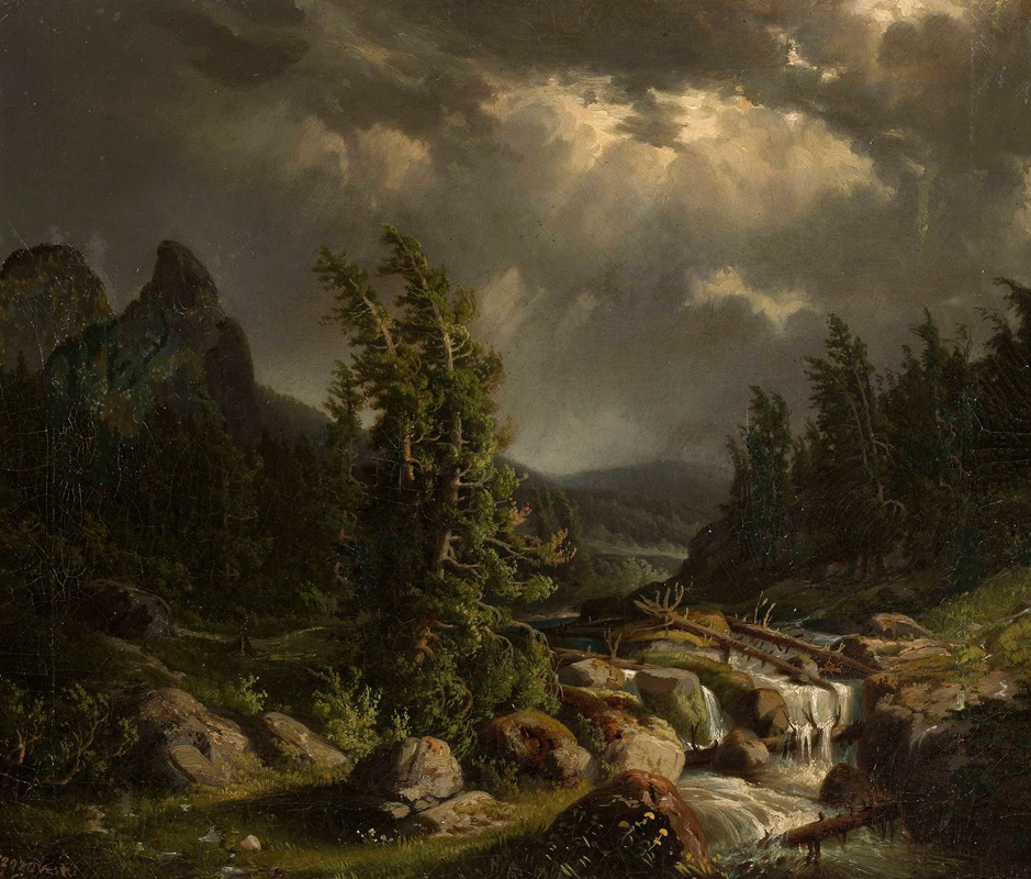 Feliks Brzozowski - Storm in the mountains