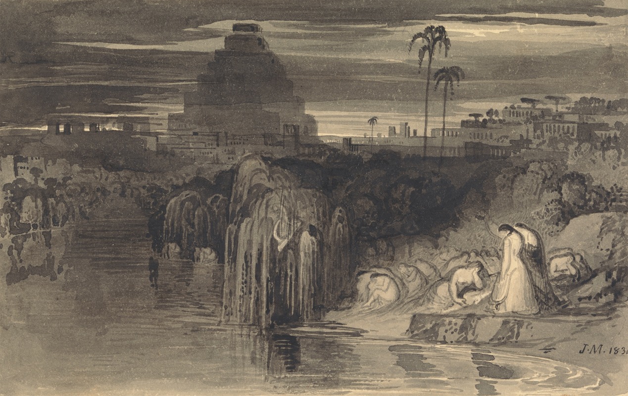 John Martin - The Daughters of Jerusalem Weeping by the Waters of Babylon