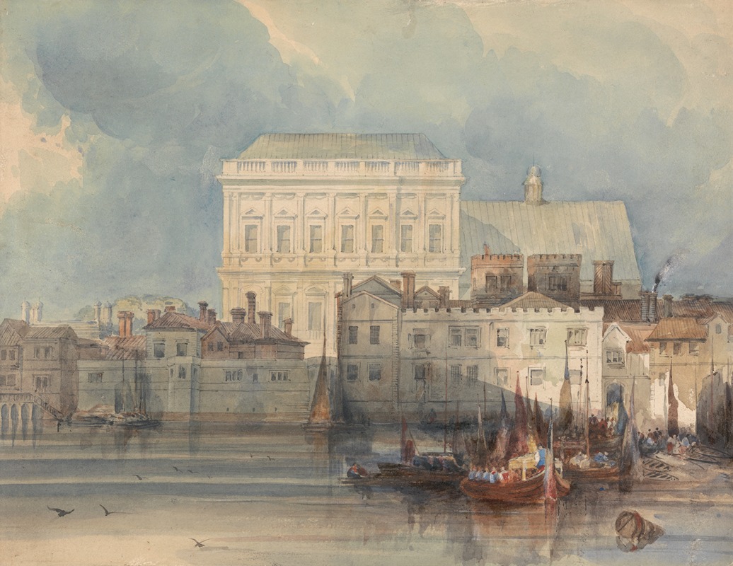 George Shepheard - The Banqueting House, Whitehall, from the River