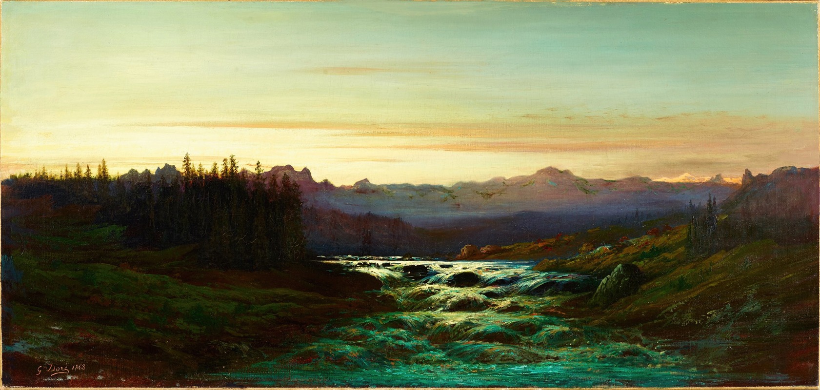 Gustave Doré - Paysage de Montagnes (Mountain Landscape)