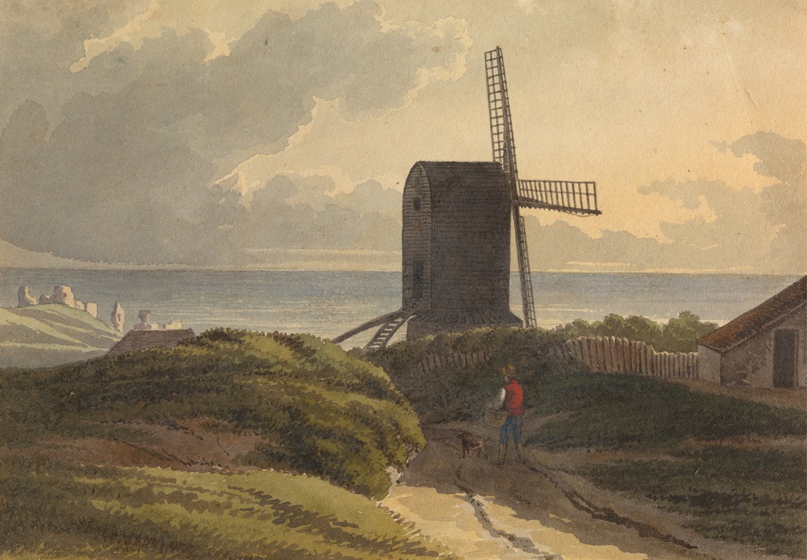 Henry Morton - Windmill on the Sea Coast Near Hastings