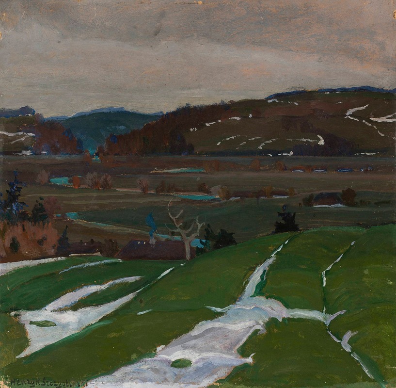 Henryk Szczygliński - Landscape near Vilnius