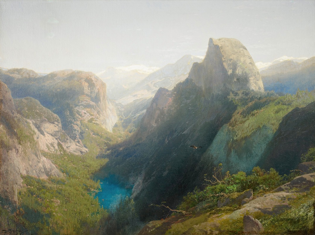 Hermann Ottomar Herzog - Mirror Lake, Yosemite