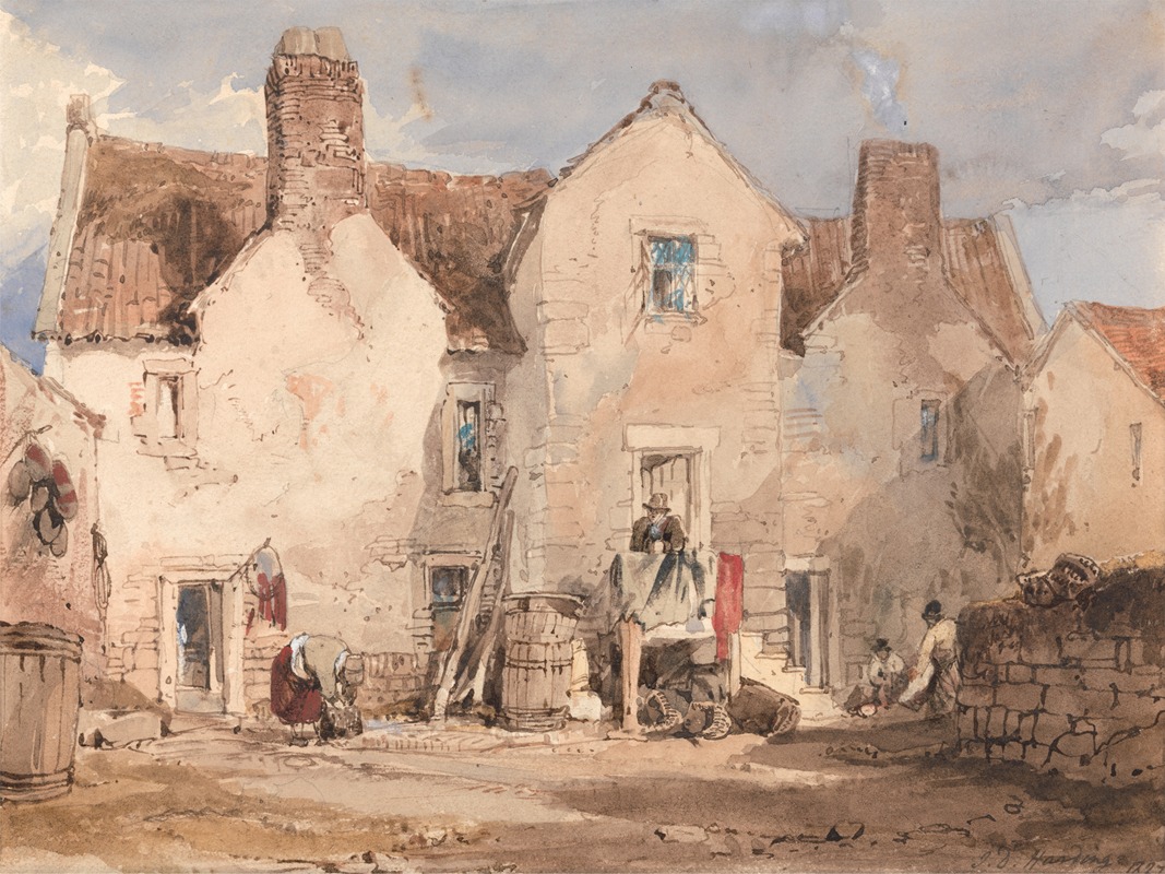 James Duffield Harding - Fishermen’s Houses at Sculcoats near Hull, Yorkshire