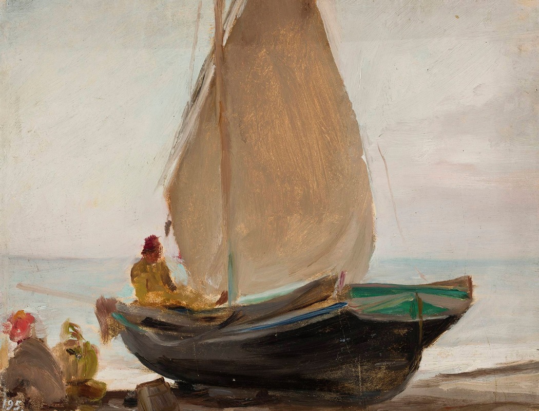 Jan Ciągliński - Boat – Alupka. From the journey to Crimea