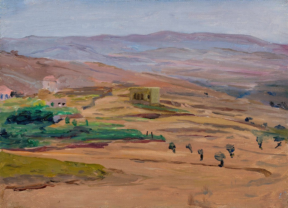 Jan Ciągliński - Desert near Damascus. From the journey to Palestine