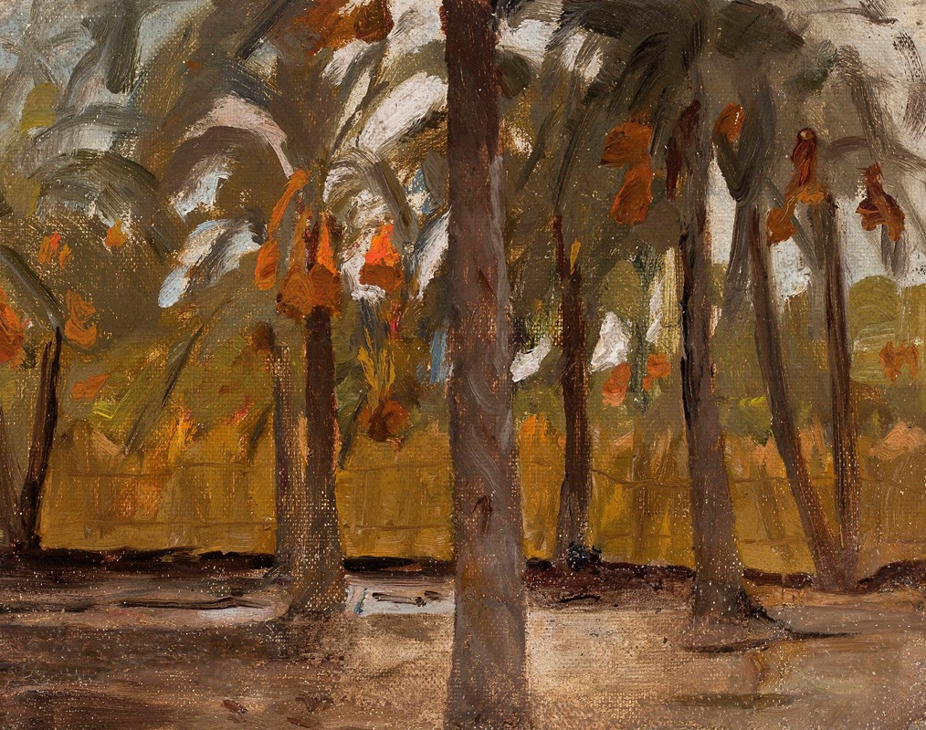 Jan Ciągliński - Egyptian palm forest. From the journey to Egypt