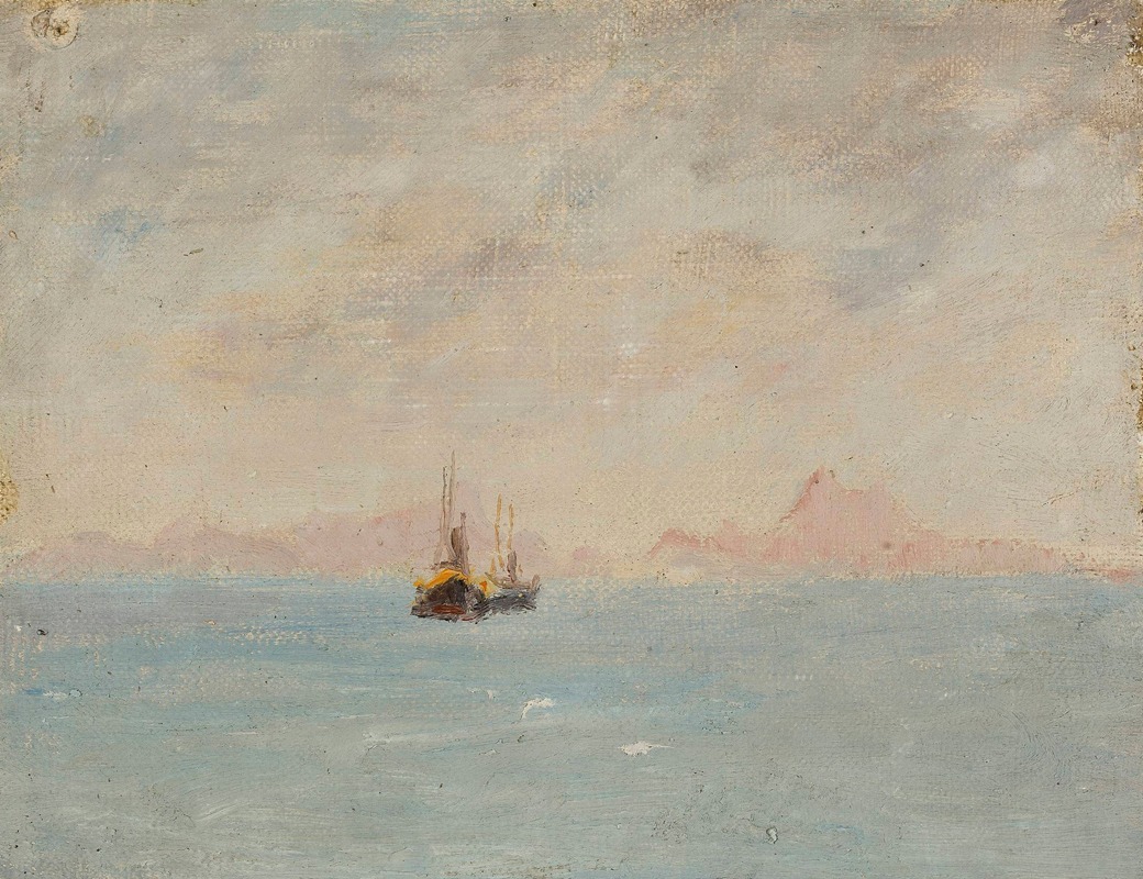 Jan Ciągliński - From the ship. From the journey to India