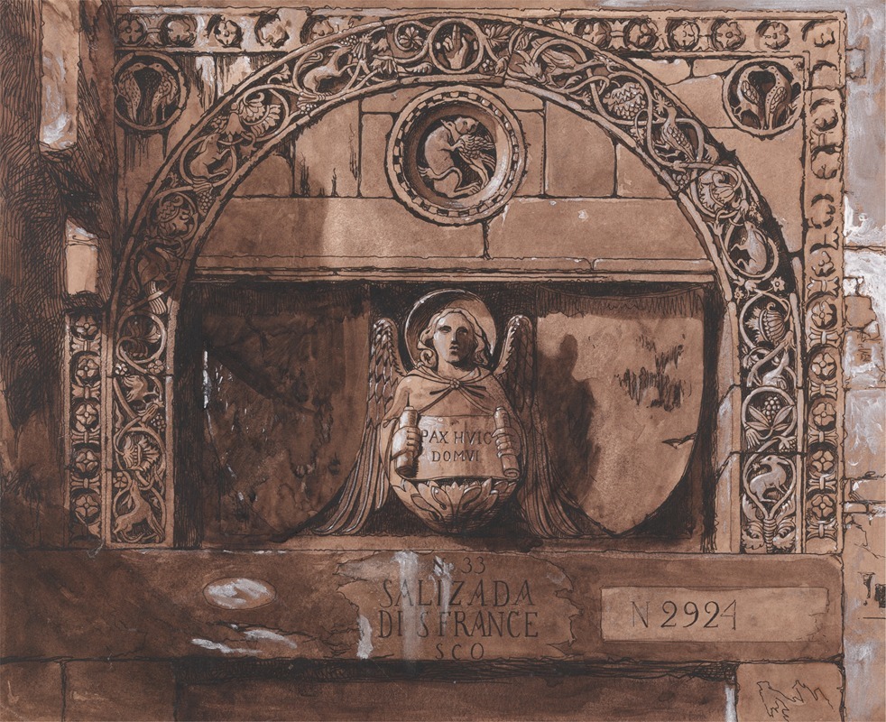 John Ruskin - Doorhead of the Palazzo Contarini della Porta di Ferro