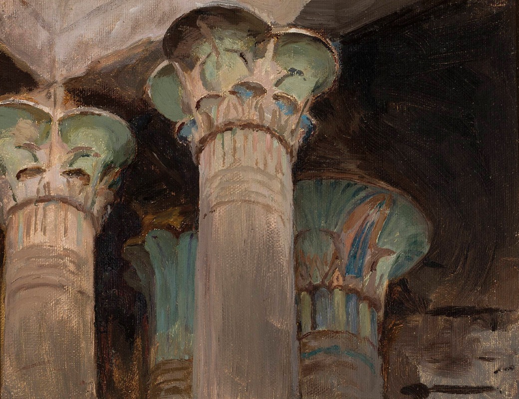 Jan Ciągliński - Isis – capitals in the temple of Isis. From the journey to Egypt