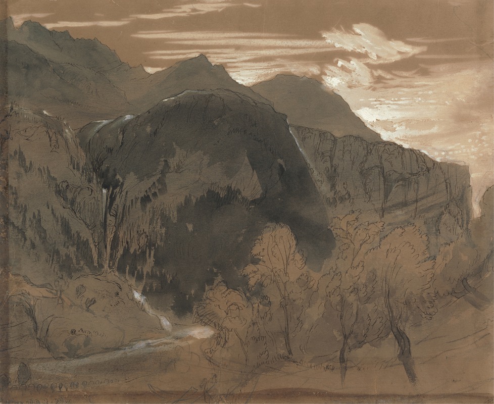 John Ruskin - Mountainous Landscape.