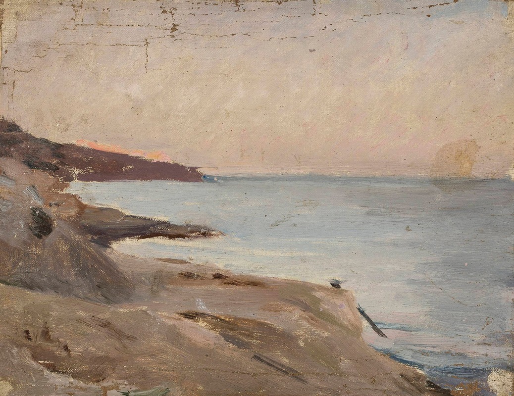 Jan Ciągliński - Marine landscape – Yalta. From the journey to Crimea