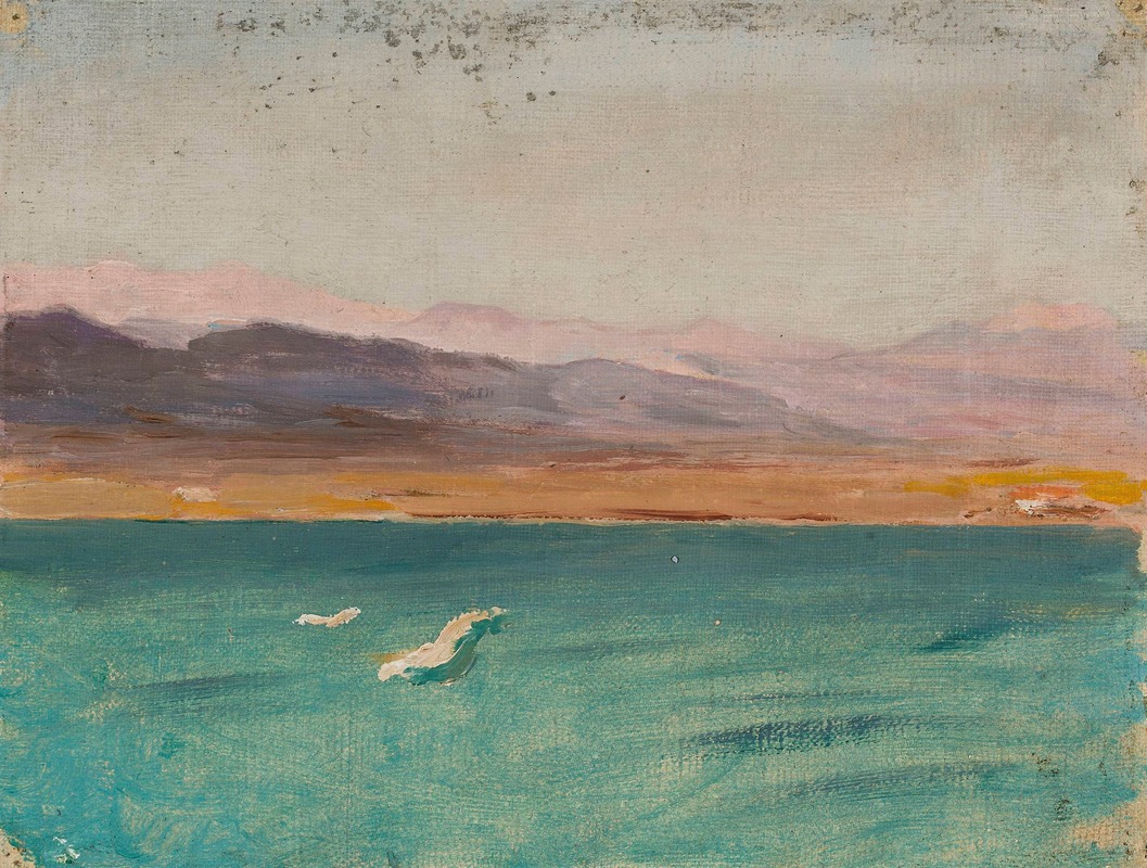 Jan Ciągliński - Marine landscape. From the journey to Palestine