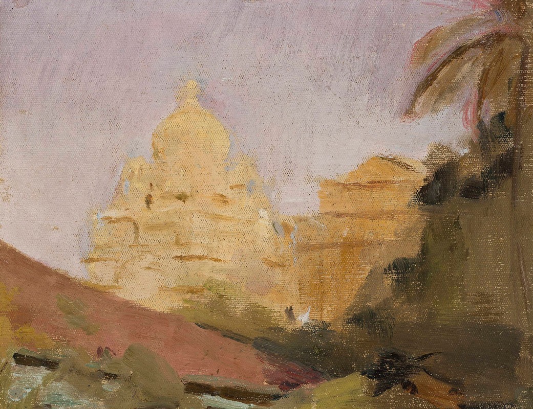 Jan Ciągliński - Mumbai – temple. From the journey to India